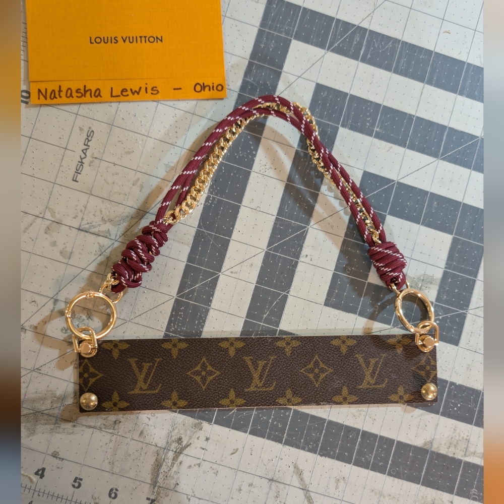 Upcycled Bookmark Purse Made W Authentic Louis Vuitton And GG Materials